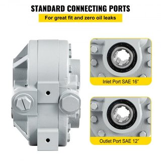 Bomba Hidráulica 16.6GPM Motor Hidráulico 540RPM Divisor de Troncos 2500PSI Divisor Hidráulico Puerto de Salida SAE 12 Bomba Hidráulica para Divisor de Troncos para Elevación de Puerta Trasera de ...
