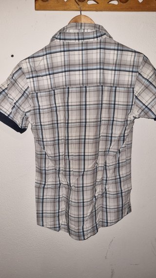 Camisa de cuadros manga corta