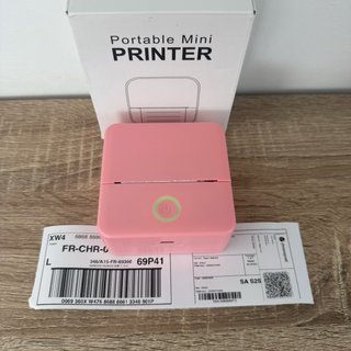 Mini Impresora Térmica Portátil Rosa