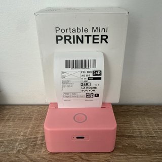 Mini Impresora Térmica Portátil Rosa