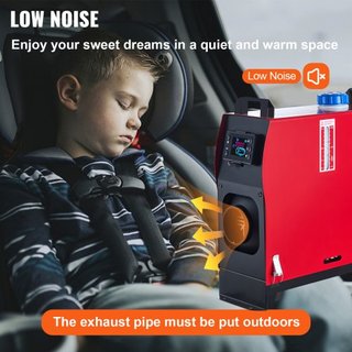 Calentador Diesel 12V 5KW, Calentador Diesel de Aire Todo en Uno con Interruptor LCD y Control Remoto, Calentador de Aire Diesel, Silenciador de Calentador de Estacionamiento, Calentador Diesel pa...