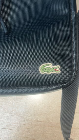 Bolso bandolera negro Lacoste