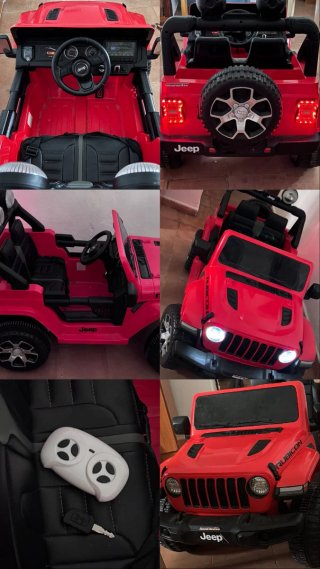 Coche Eléctrico Jeep Rubicon Rojo