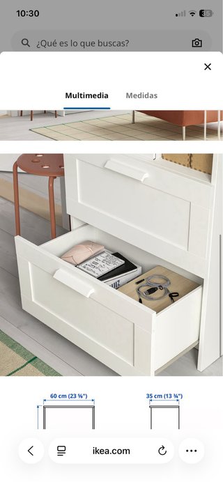 Estantería Brimnes Ikea Blanca