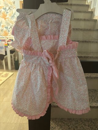 Vestido Calamaro 18 meses floral rosa