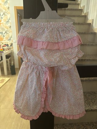 Vestido Calamaro 18 meses floral rosa
