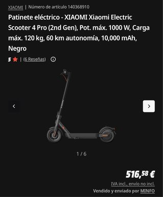Patinete Eléctrico Xiaomi 4 Pro (2nd Gen)