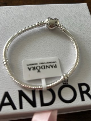 Pulsera Pandora Corazón Plata 16cm Original