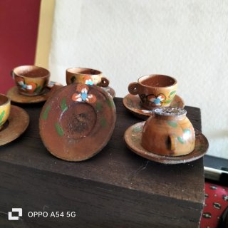 W 37. Servizio bambole legno anni '70 Bulgaria