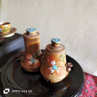 W 37. Servizio bambole legno anni '70 Bulgaria