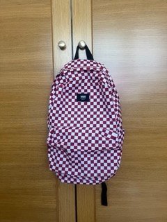 Mochila Vans Old Skool Cuadros Roja