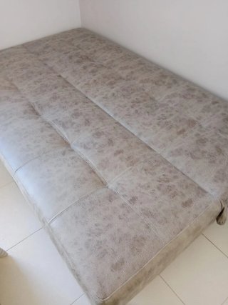Sofá Cama Beige/Gris