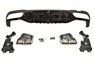 Difusor Trasero Mercedes W213 4 Puertas Look AMG