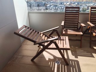 Sedia pieghevole in legno Ikea