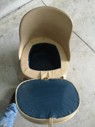 Butaca Beige Piel Sintética