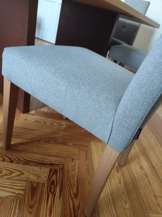 Sillas de comedor tapizadas (4 unidades)