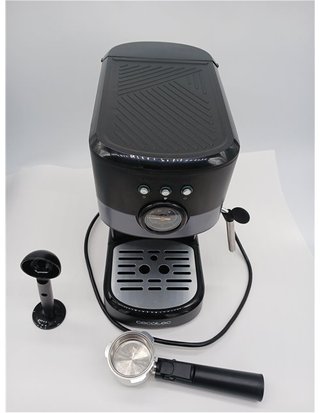 Cecotec Cafetera Express Power Espresso 20 Pecan Pro. 1100 W - Tecnología ForceAroma de 20bars - Vaporizador Orientable - Brazo Dob