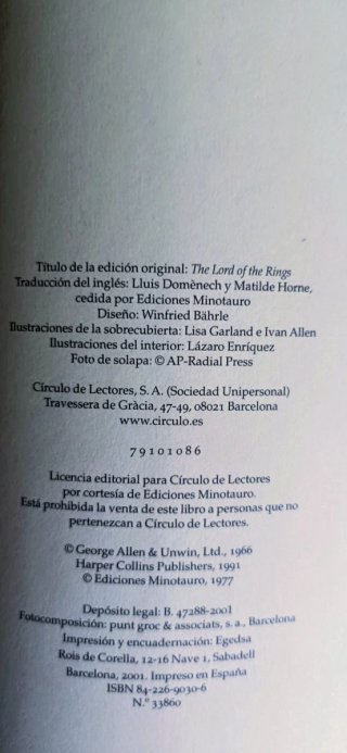 Edición Completa, El Señor de los Anillos, Tolkien