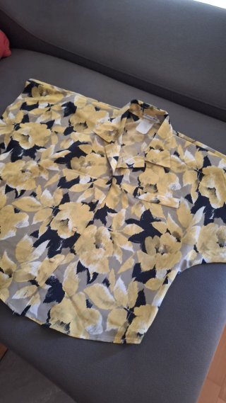 Camicia floreale donna XL manica corta