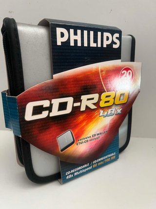 Estojo Philips CD-R 80 48x Novo