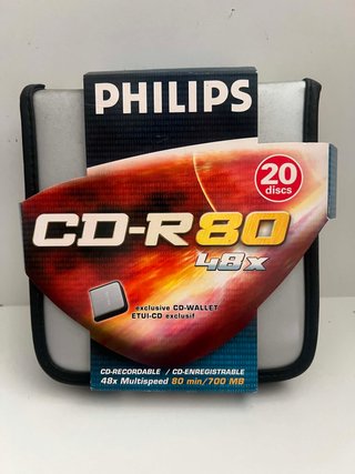 Estojo Philips CD-R 80 48x Novo