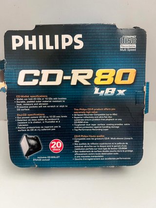 Estojo Philips CD-R 80 48x Novo
