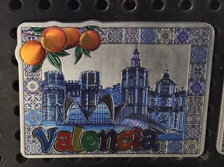 Imán Nevera Valencia Azul