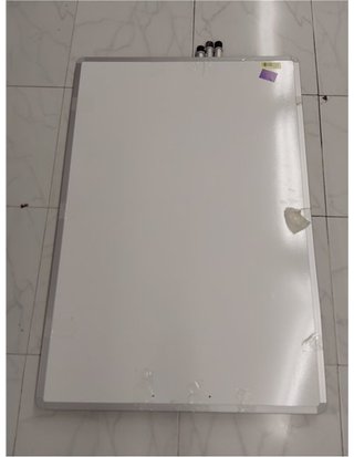 Bi-Office Pizarra Blanca con caballete de trípode basic - pizarra euro 70 x 100 cm - rotafolios con Marco Gris - con bandeja y clip
