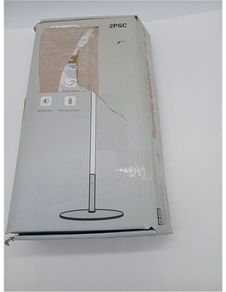 Lampada da terra LED dimmerabile - 2 pezzi, lampada da terra per angolo soggiorno con intensità e colori variabili continui 2700K-6500K