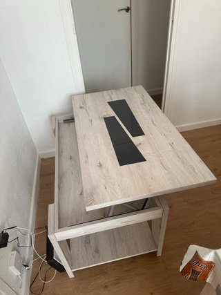 Mesa de centro madera y cristal