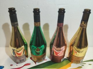 4 BOTTIGLIE VUOTE ARMAND DE BRIGNAC