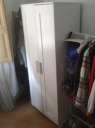 Armario BRIMNES Ikea 2 puertas blanco