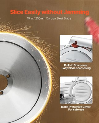 Affettatrice Elettrica per Carne Prosciutto 240 W