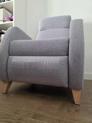 Sillón Kenay Tela Gris