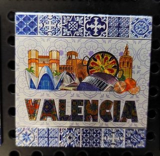 Imán Nevera Valencia Azulejos Decorativos