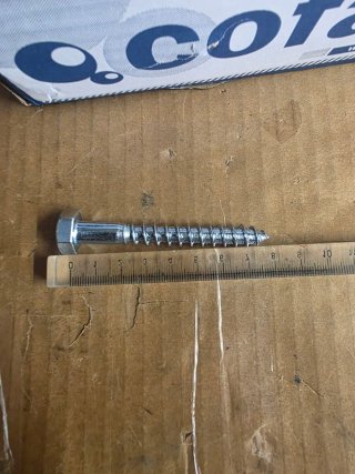 Tirafondi Vite Ferro Testa Esagonale M10 x 80