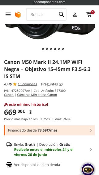 Canon M50 II + Sigma 30mm f/1.4 y 16mm f/1.4