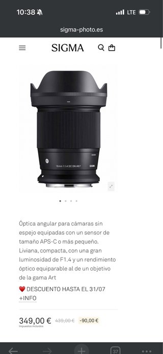 Canon M50 II + Sigma 30mm f/1.4 y 16mm f/1.4