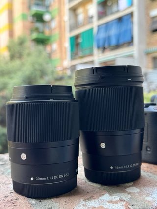 Canon M50 II + Sigma 30mm f/1.4 y 16mm f/1.4
