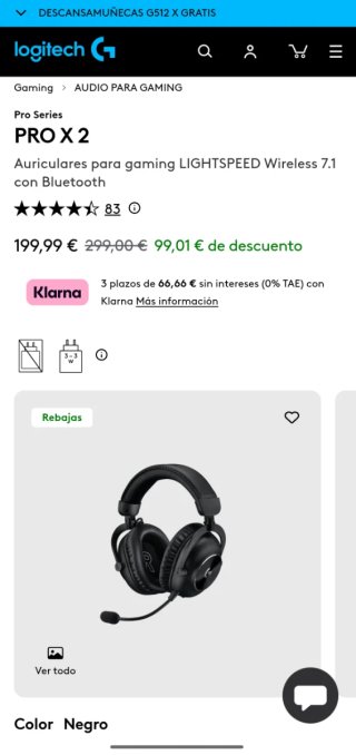 Casco Logitech PRO X 2 LIGHTSPEED: NUEVOS Y PRECIN