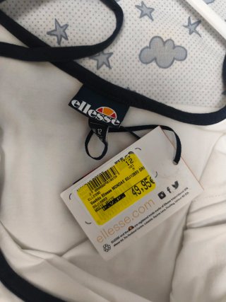 Vestido tirantes Ellesse blanco