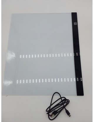 Mesa luminosa A3 Light Pad con bolsa - accesorios de pintura de diamantes - placa de luz - portátil - recargable - funciona con pilas