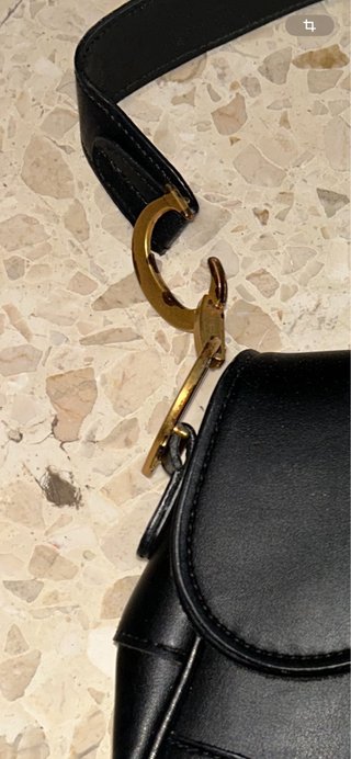 Bolso Christian Dior Negro Dorado