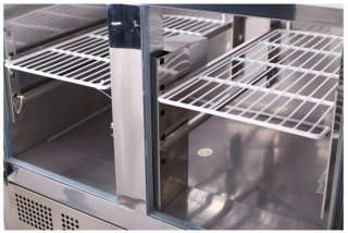 Mesa de refrigeración 425 litros, Inox, como nueva