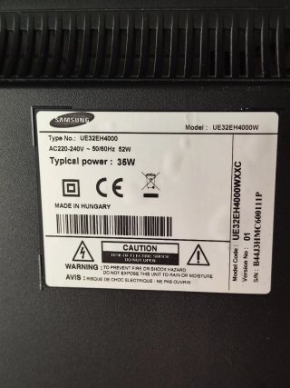 Televisión Samsung 32 UE32EH4000 Negra