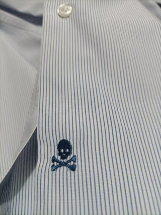Camisa Scalpers Hombre Talla L Rayas Azules