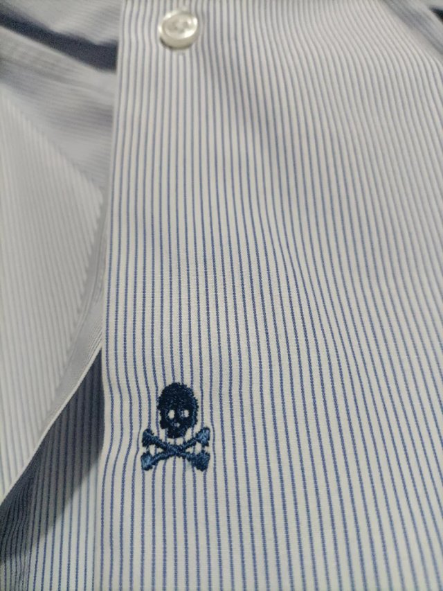 Camisa Scalpers Hombre Talla L Rayas Azules