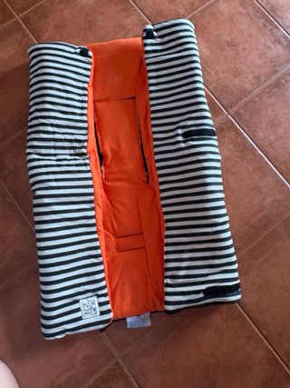 Saco/Arrullo Jané Kids Zone Rayas Naranja