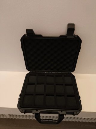 Valigetta porta orologi nera