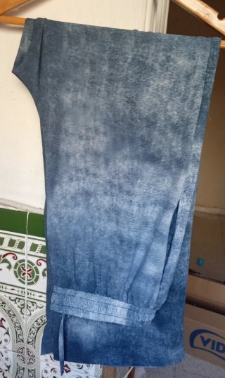 Conjunto kimono y pantalón ancho mujer